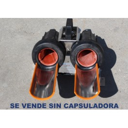 SOPORTE BOTELLAS INOX PARA ACOPLAR A CAPSULADORA NEUMATICA