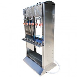 SEMIAUTOMATIC STAINLESS FILLER HIGH VERSION FOR CANISTERS 6 SPOUTS FILLED BY GRAVITY UP TO 2 LITERS