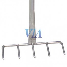 REINFORCED STAINLESS STEEL RAKE