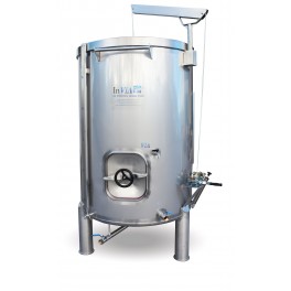 MATE INOX DEPOSIT S / FULL CONICAL FUND 3.000 LITERS WITH LOWER MOUTH