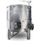 DEPOSITO S/LLENO ECO F. CONICO CON CAMISA INOX 304 3000L CON BOCA INFERIOR