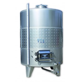 DIPÒSIT DE VINIFICACIÓ SENSE SÒLIDS (SENSE PELLS) 10.000 LITRES FONS CÒNIC AMB CAMISA