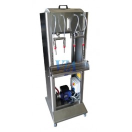 LLENADORA INOX SEMIAUTOMÁTICA VERSIÓN ALTA PARA BOTELLAS, DE 4 CAÑOS Y LLENADO POR BOMBA Y SONDA