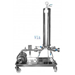 BANCADA DE MICROFILTRACIO 1 ETAPA CAMPANA DE TRES ELEMENTS AMB PREFILTRE BOSSA