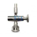 GRIFO NIVEL 1/2" T/VIDRIO INOX 304