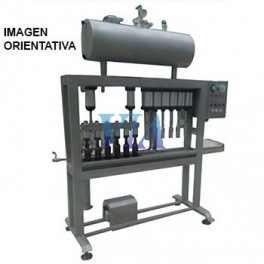 ISOBARIC FILLING MACHINE AND 8 PIPES CROWN PLUGGING